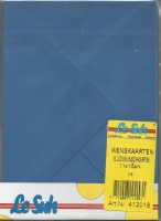 Karten-Set A6 mit Bttenrand - royalblau
