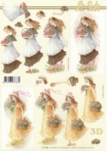 3D-Bogen Blumenmädchen von LeSuh (777.048)