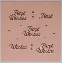 Sticker - Best Wishes - gold - 309