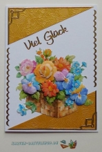 Kombi-Sticker - Viel Glck - gold - 2618