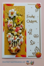 Kombi-Sticker - Frohe Ostern - gold - 3159