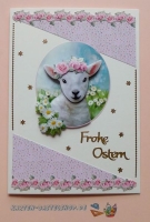 Kombi-Sticker - Frohe Ostern - gold - 3159