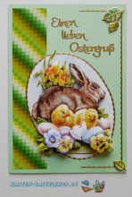 Kombi-Sticker - Frohe Ostern - gold - 3159