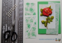 Mini-Bastelpapier-Set Rosen von LeSuh