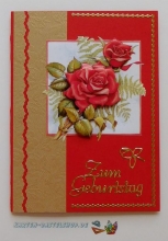 Mini-Bastelpapier-Set Kleine Rosen von LeSuh