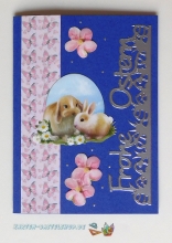 Sticker - Frohe Ostern - silber - 3369