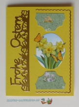 Sticker - Frohe Ostern - gold - 3369