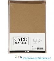 50 Doppelkarten A6 + 50 Umschlge im Set - natur (Card Making)