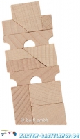 Mini-Holzpuzzle - Der schiefe Turm von Pisa
