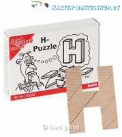 Mini-Holzpuzzle - H-Puzzle
