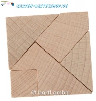 Mini-Holzpuzzle - Das zerbrochene Quadrat