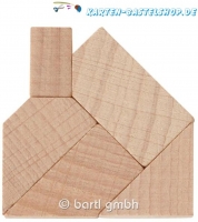 Mini-Holzpuzzle - Das zerlegte Haus