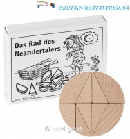 Mini-Holzpuzzle - Das Rad des Neandertalers
