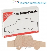 Mini-Holzpuzzle - Das Auto-Puzzle