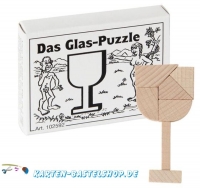 Mini-Holzpuzzle - Das Glas-Puzzle