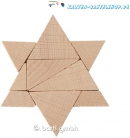 Mini-Holzpuzzle (englisch) - The Star of David