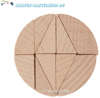 Mini-Holzpuzzle (englisch) - The Cavemans Wheel