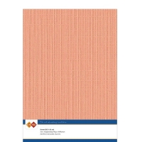 Karten-Karton mit Leinenstruktur A4 - soft orange