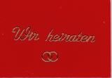 Sticker - Wir Heiraten - gold - 402