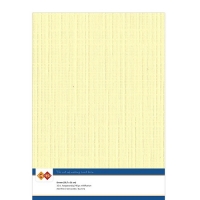 Karten-Karton mit Leinenstruktur A4 - light yellow