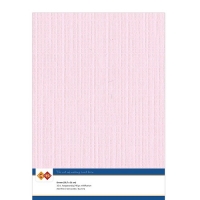 Karten-Karton mit Leinenstruktur A4 - light pink - 1 Bogen