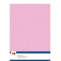Karten-Karton mit Leinenstruktur A4 - pink - 1 Bogen