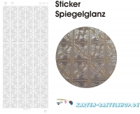 Platin-Sticker (Spiegelglanz) - Ecken - gold - 3070