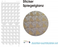 Platin-Sticker (Spiegelglanz) - Ecken - gold - 3071