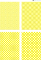 Design - Punkte 2 - gelb-wei (als Ausdruck auf glnzendem Fotopapier)