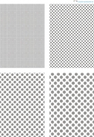 Design - Punkte 29 - wei-grau (als Ausdruck auf glnzendem Fotopapier)