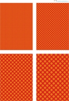 Design - Punkte 67 - orange-rot (als Ausdruck auf glnzendem Fotopapier)
