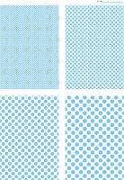 Design - Punkte 43 - wei-hellblau (als Ausdruck auf glnzendem Fotopapier)