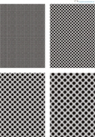 Design - Punkte 98 - schwarz-hellgrau (als Ausdruck auf mattem Fotopapier)