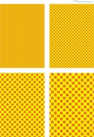 Design - Punkte 54 - orange-gelb (als Ausdruck auf mattem Fotopapier)