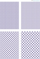 Design - Punkte 41 - wei-lavendel (als Ausdruck auf mattem Fotopapier)
