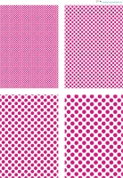 Design - Punkte 35 - wei-pink (als Ausdruck auf mattem Fotopapier)