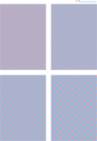 Design - Punkte 71 - rosa-hellblau (als Ausdruck auf mattem Fotopapier)