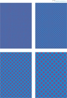 Design - Punkte 80 - lila-blau (als Ausdruck auf mattem Fotopapier)