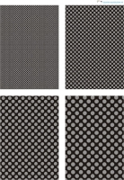 Design - Punkte 95 - grau-schwarz (als Ausdruck auf mattem Fotopapier)