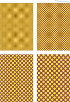 Design - Punkte 61 - gelb-lila (als Ausdruck auf mattem Fotopapier)