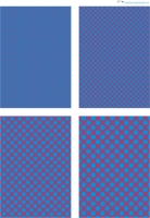 Design - Punkte 79 - blau-lila (als Ausdruck auf mattem Fotopapier)