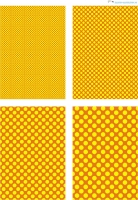 Design - Punkte 53 - gelb-orange (als Ausdruck auf mattem Fotopapier)