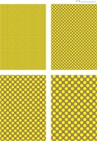 Design - Punkte 63 - gelb-braun (als Ausdruck auf mattem Fotopapier)