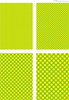 Design - Punkte 59 - gelb-hellgrn (als Ausdruck auf mattem Fotopapier)