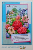 3D-Bogen Rosen und Landhaus von LeSuh (416952)