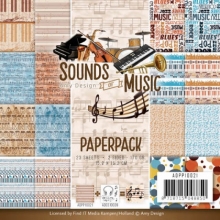 Paperpack - 23 Bögen - Sounds of Music - Amy Design