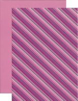 10x Bastelkarton A6 Karo-Line Violett (KBS014) Mini-Set