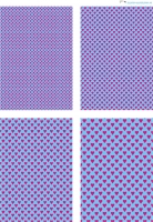 Design - Herzen 19 - pink-hellblau (als Ausdruck auf glnzendem Fotopapier)