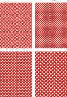 Design - Herzen 2 - weiß-rot (als Ausdruck auf glänzendem Fotopapier)