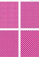 Design - Herzen 4 - wei-pink (als Ausdruck auf mattem Fotopapier)